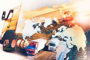 Photo of Trucks transporting goods to different areas.